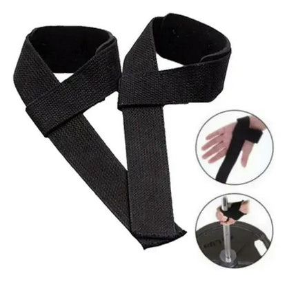 Agarre Strap Musculacion Levantamiento Pesas (par) Negro