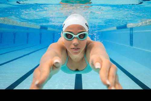 Lentes Arena The One - Btu Color Celeste Agua - Negro
