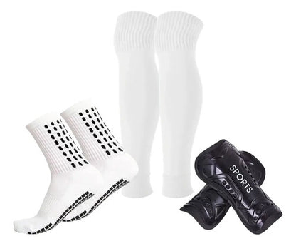 Combo Medias Antideslizantes + Medias Sin Pie + Canillera Unico (38 Al 44)