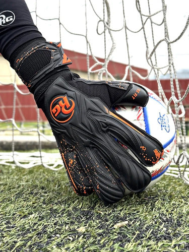 Guante De Arquero Rg Aspro Blackout 26 Pro Fútbol Mmsports