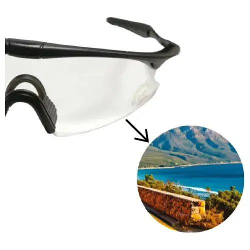 Lentes Ciclismo Transparentes Zuba Transparente Negro