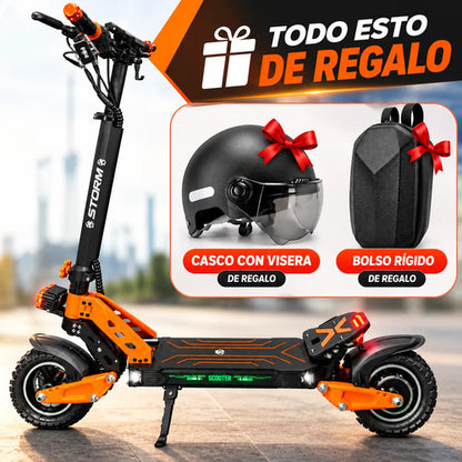 Monopatín Eléctrico Storm 800w 48v Plegable Nfc Adulto Naranja