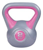 Kettlebell 2 Kg Liveup - Antideslizante Y Relleno De Arena Rosa