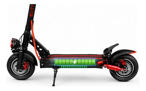 Monopatin Eléctrico Knex R10 Plegable Negro/rojo 36v*10.4ah Negro