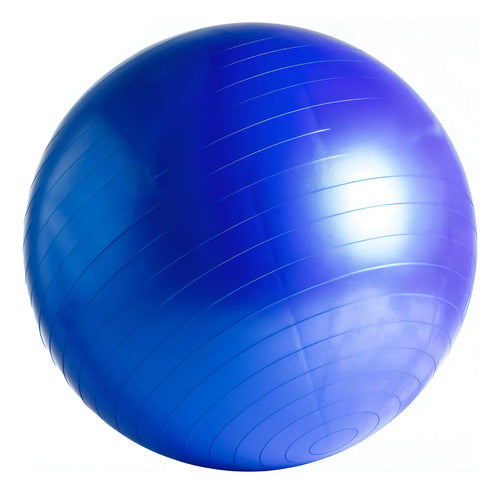 Pelota Fitball 75cm Para Pilates, Yoga Y Gimnasio Rhino Azul