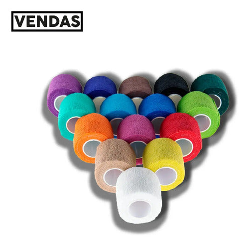 Combo Fs Medias Antideslizantes + Medias Sin Pie + Venda M&m Unico (38 Al 44)