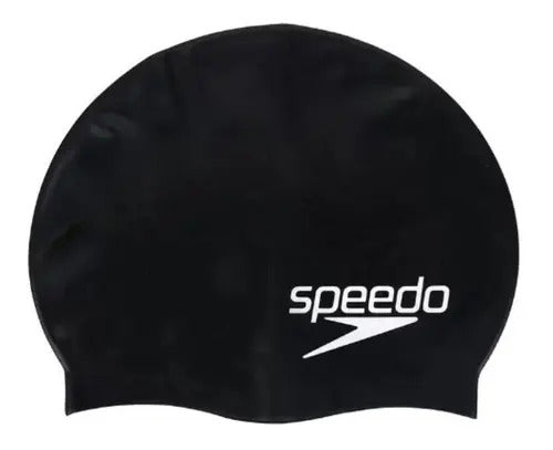 Gorra Natación Speedo Pace Profesional Piscina Adulto El Rey Color Negro
