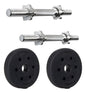 Pack 2 Mancuernas C/ Rosca + Discos 10kg Entreno Azul Claro