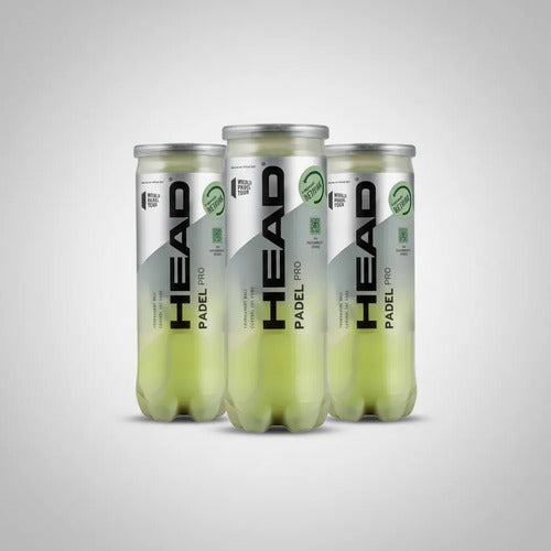 Tubo 3 Pelotas Head Padel Pro Amarillo