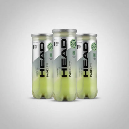Tubo 3 Pelotas Head Padel Pro Amarillo