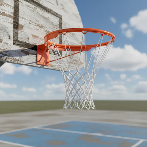 Red Basketball Spalding All Weather Blanco Grande Mmsports Blanco
