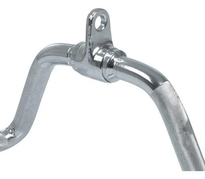 Barra De Remo Para Polea 3 Kg Ejercicios Espalda Gym Plateado