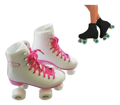 Patin Artistico Bota Dura Knex 4 Ruedas + Color Rosa Chicle 31 25.0 Mm Mm Rosa Chicle