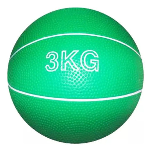 Pelota Medicinal Balon Terapeutico 3 Kg K'nex Verde