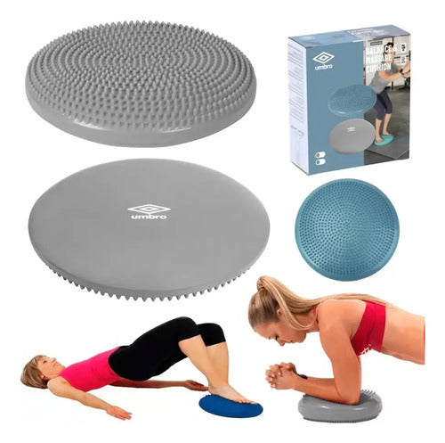 Disco Equilibrio Umbro Bosu Inflable Balance Entrenamiento Color Celeste