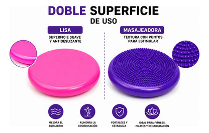 Pack X3 Disco De Equilibrio Massage Pillow 30 Cm Pilates Surtido
