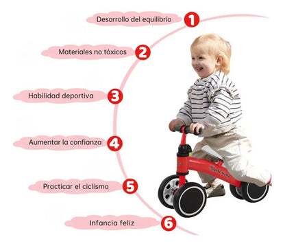 Bicicleta Sin Pedales Chivita Buggy Rojo