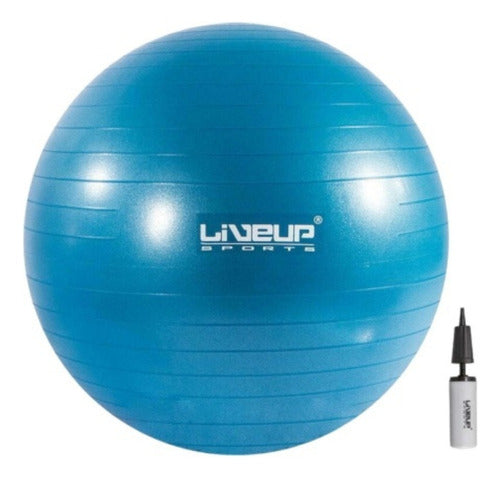 Pelota De Pilates Fitball 55cm Yoga Fitness Gym Livepro Azul