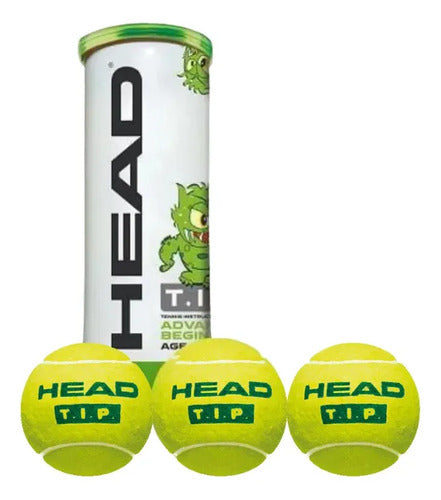 Tubo 3 Pelotas De Tenis Head Tip Green Amarillo