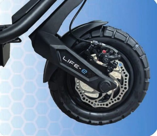 Monopatín Eléctrico Life-e Q6 1000w 50km/h Off Road Mmsports Negro
