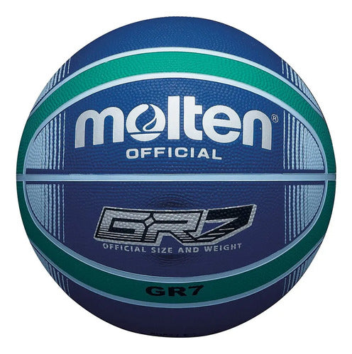 Pelota Basket Molten Gr7 Niños Azul