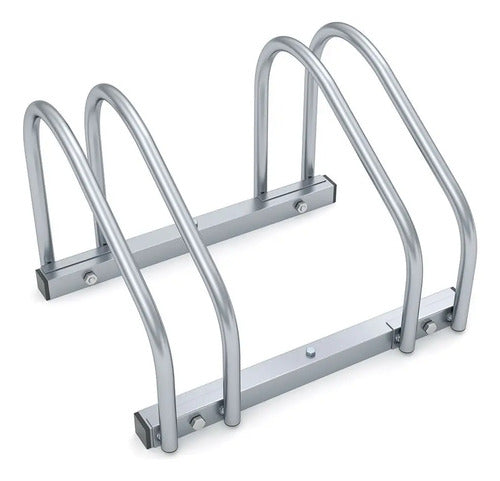 Soporte Estacionamiento 2 Bicicletas Zuba Bike Plateado