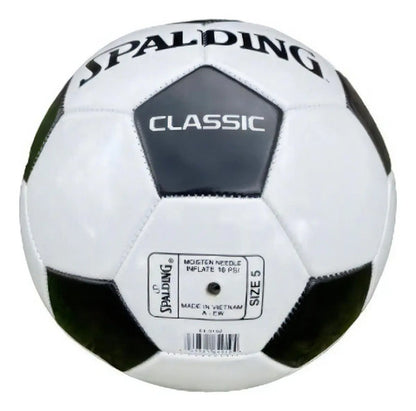 Pelota Spalding Futbol 11 Cancha Tamaño 5 Oficial Color Blanco/negro