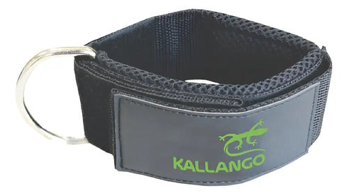 Tobillera Para Polea Maquina Acolchonada Kallango Negro