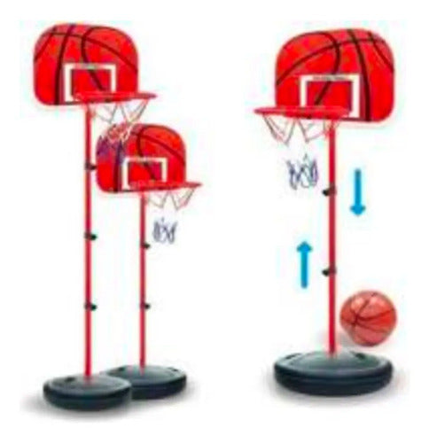 Tablero De Basquet Infantil Regulable Altura 1.20