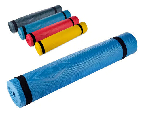 Yoga Mat Umbro Pro Alfombra Pilates Colchoneta Entrenamiento Color Azul