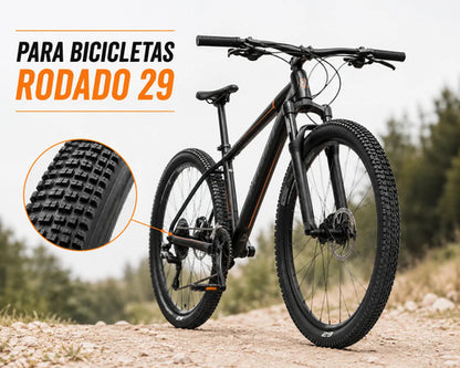 Pack X2 Cubiertas Bicicleta Rodado 29 29x2.125 Mtb Negro