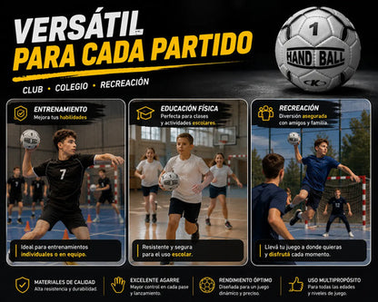 Pelota Handball Knex N°1 Gris Entrenamiento Y Competencia Gris 1