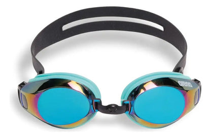 Lentes De Natación Adultos Arena Zoom X-fit Mirror Mmsports Turquoise Water Black 112