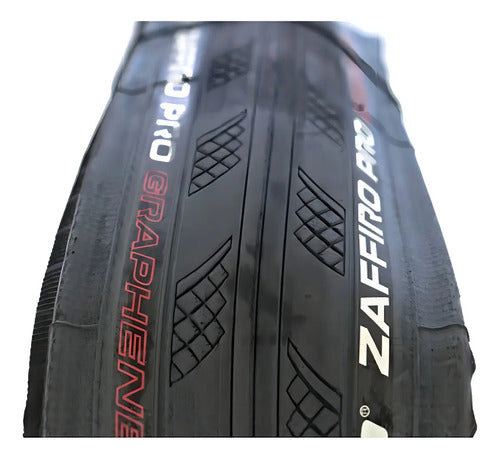 Neumáticos Speed Bike Vittoria Zaffiro Pro 700 X 25 Grafeno 2.0 Cor Negro Awesome Black