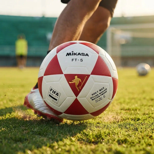 Pelota Beach Futbol Ft5  Termosellada Fifa Mikasa A/b/r Rojo