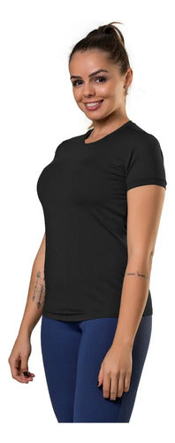 Remera M/corta Dama Elite Fitness Uv50+
