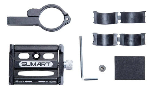 Soporte Porta Celular Bicicleta Moto Aluminio Profesional