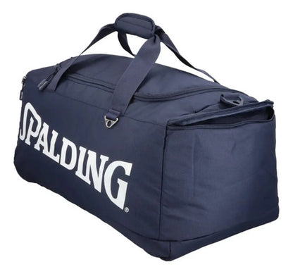 Bolso Deportivo Mediano Gimnasio 30 Lts Spalding Color Azul Liso
