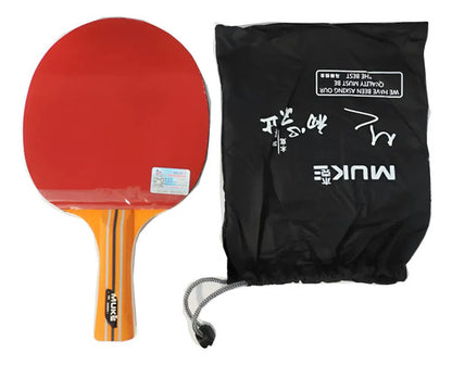 Paleta Ping Pong Tenis De Mesa 2 Estrellas Profesional Negro/rojo Ergonómico