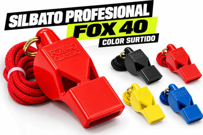 Kit Árbitro Fútbol Tarjetas Fifa + Silbato Profesional Fox40