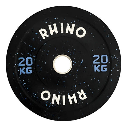 Disco Olimpico Caucho Bumper Crossfit Levantamiento 20kg Negro