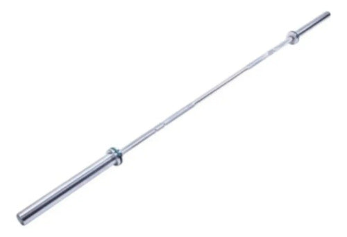 Barra Profesional Olimpica 4 Rodamientos 20kg Livepro Plateado