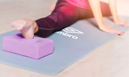 Yoga Mat Umbro Alfombra Pilates Colchoneta Gimnasia Varios Colore Gris
