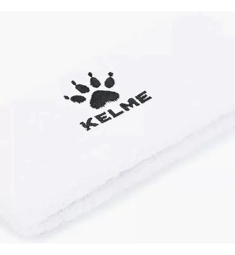 Vincha Deportiva Kelme Tela Toalla Blanco Liso