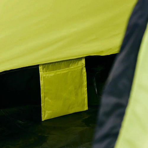 Carpa Camping Hawapi Yunka 2 Personas Impermeable 1000 Mm Verde Lima
