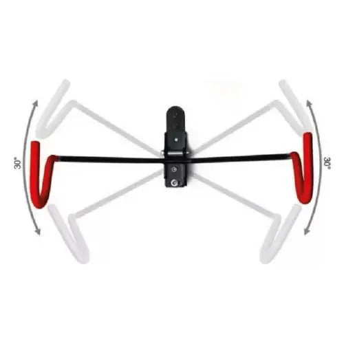 Soporte De Bicicleta Para Pared Horizontal Zuba Negro