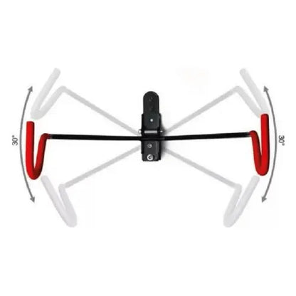 Soporte De Bicicleta Para Pared Horizontal Zuba Negro