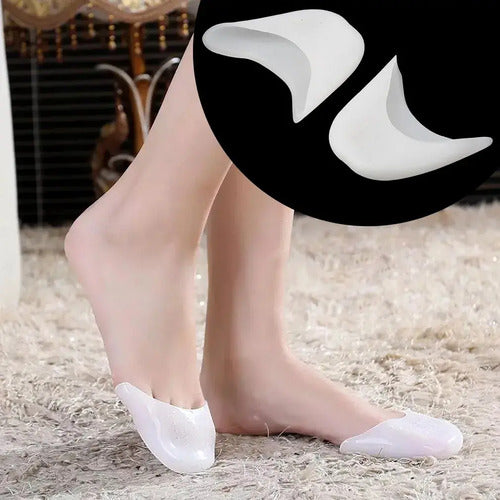Punteras De Silicona Para Calzado - Protectores De Pies Par 7 Blanco