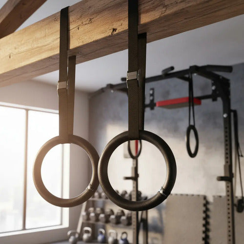 Anillas De Crossfit Knex Gimnasia Gimnasio Entrenamiento Negro
