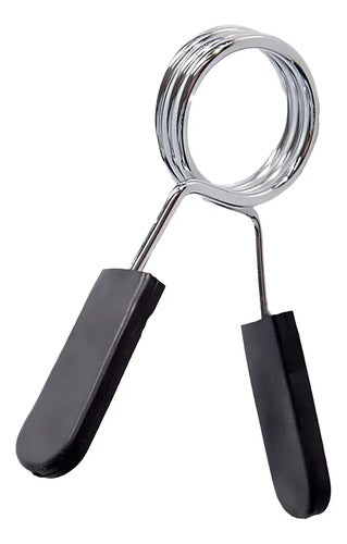 Tope Para Barra De Pesas Mmsports Plateado 50 Mm